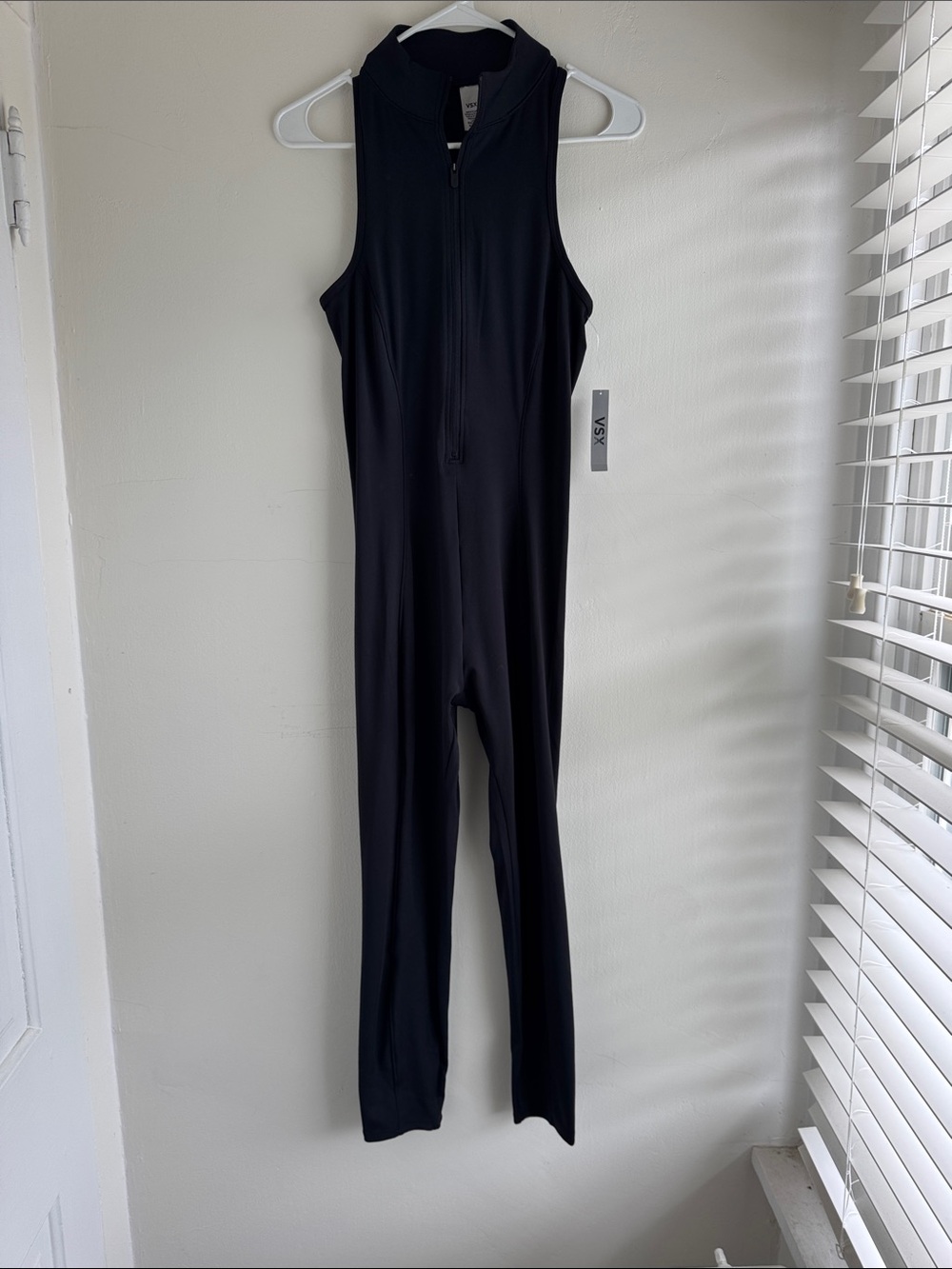 Victoria's Secret Black Sleeveless Zip-Front Jumpsuit